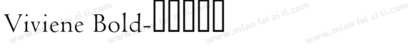 Viviene Bold字体转换